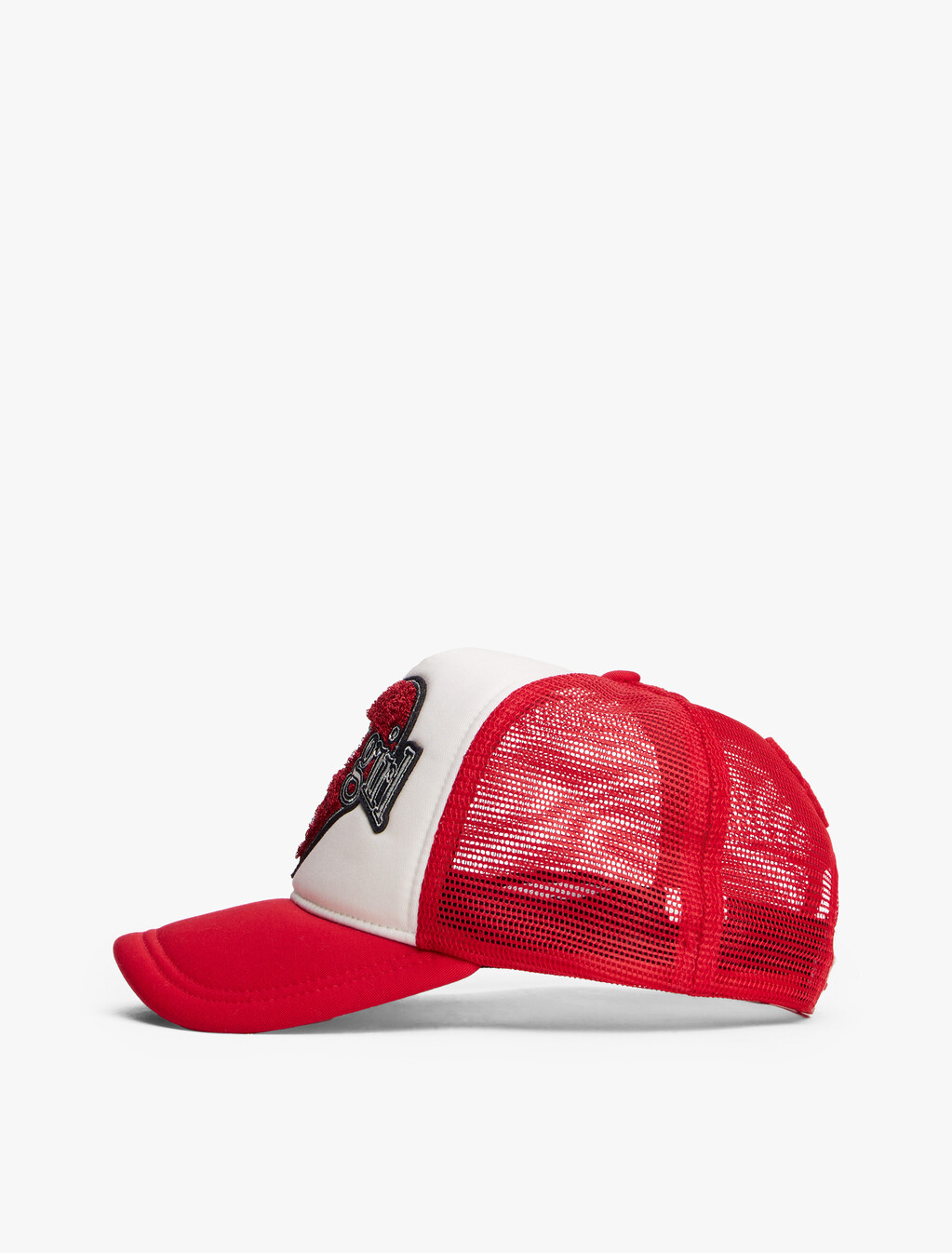 Tommy Girl Heart Logo Mesh Trucker Cap, Primary Red, hi-res