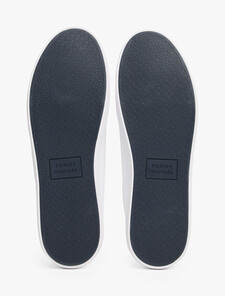 Tape Logo Trainers, White, hi-res