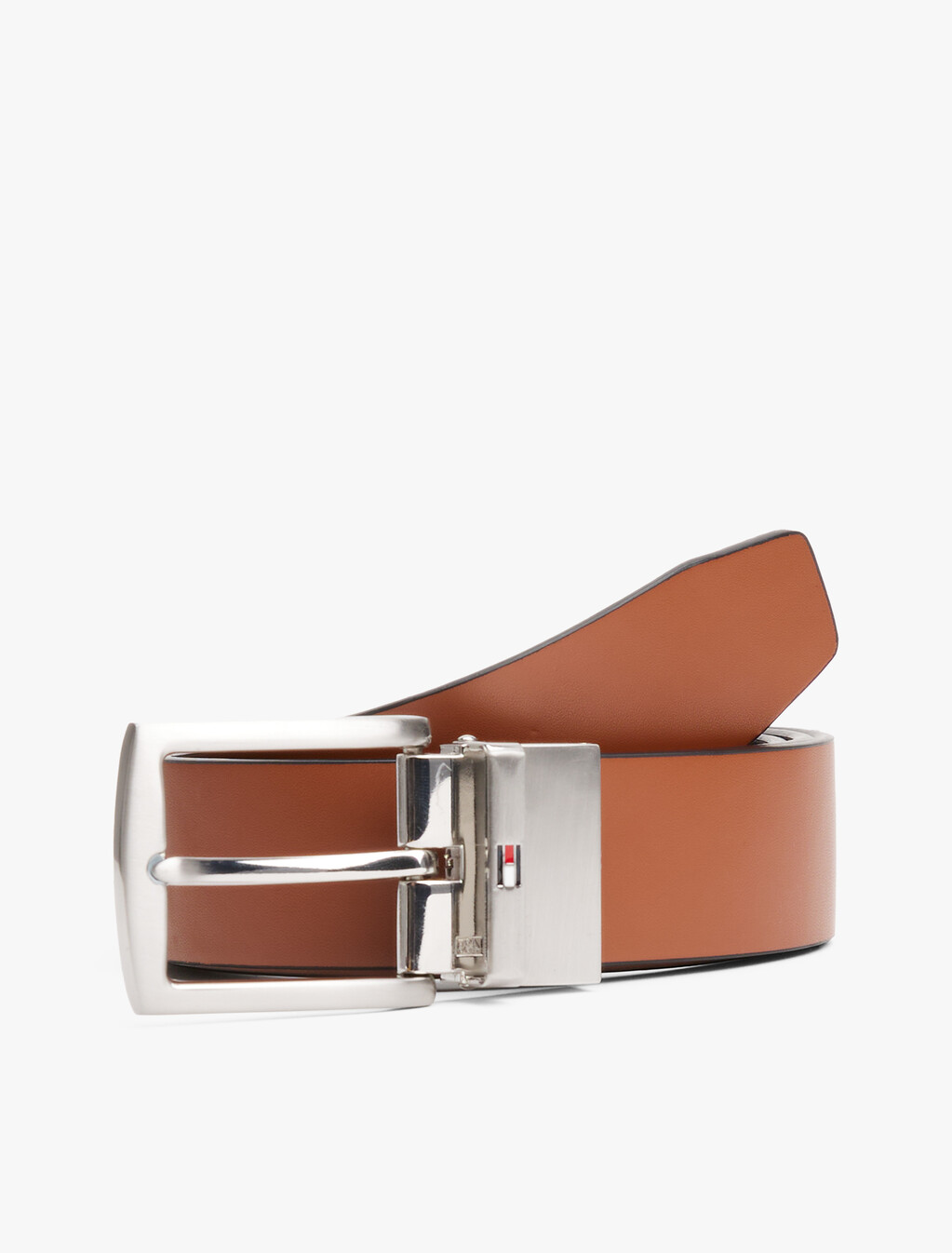 Reversible Leather Belt, Cognac / Black, hi-res
