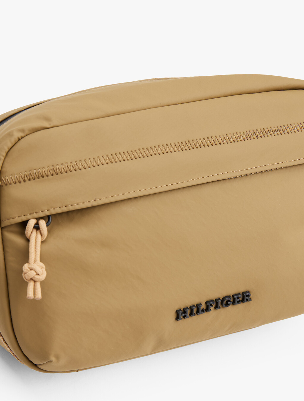 Textured Logo Reporter Bag, Sandalwood, hi-res