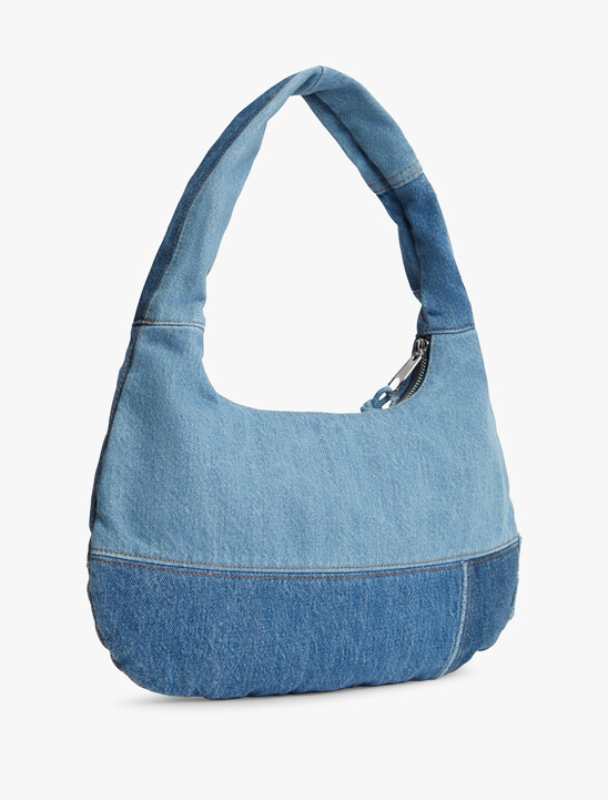 Patchwork Denim Shoulder Bag