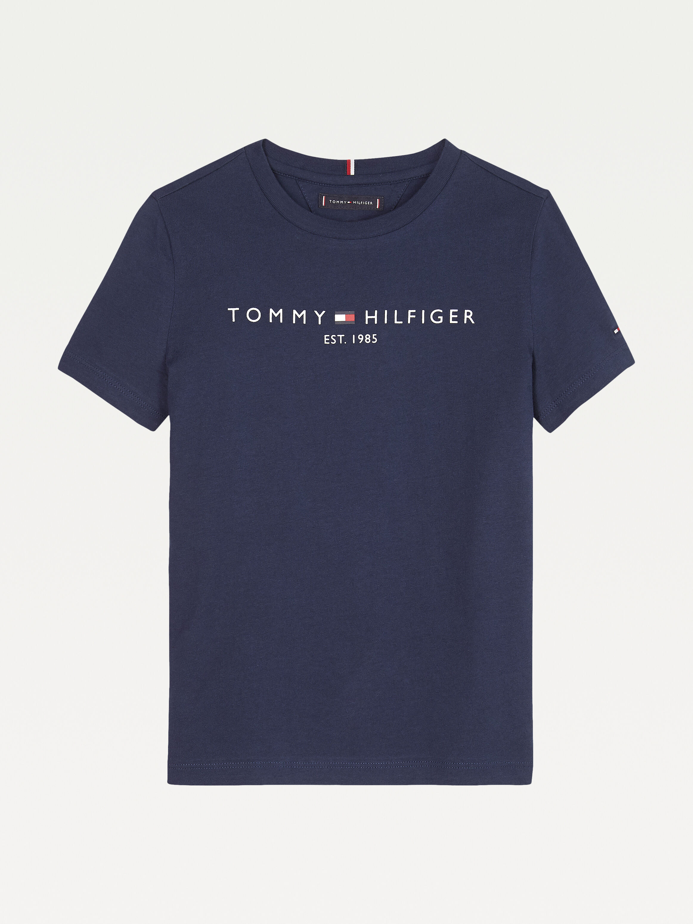 Essential Organic Cotton Logo T Shirt blue Tommy Hilfiger