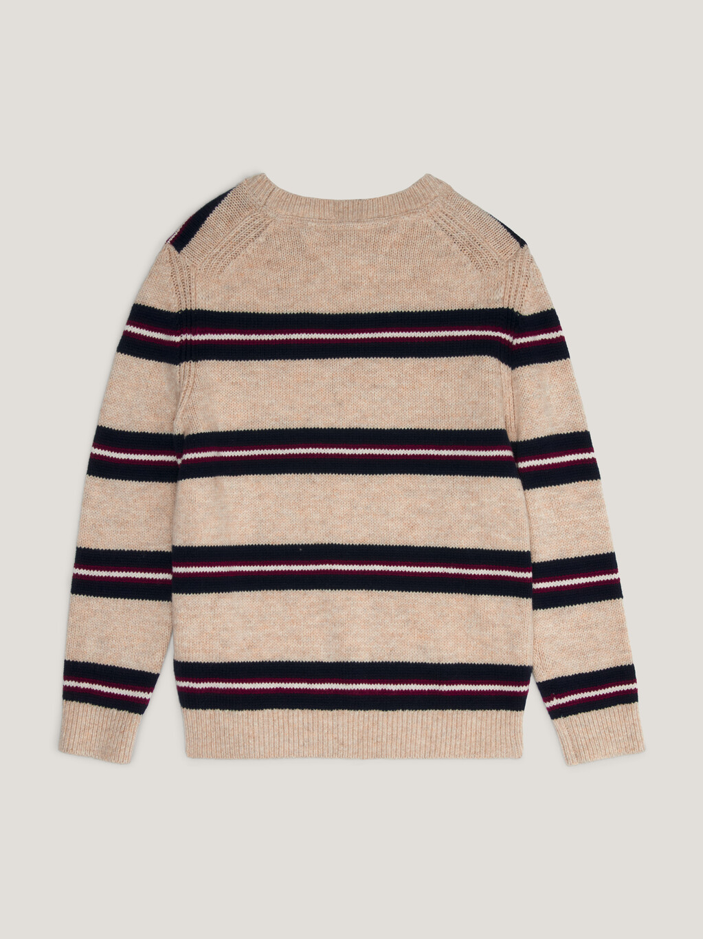 Stripe Flag Embroidery Jumper, Merino Melange/Global Stripes, hi-res