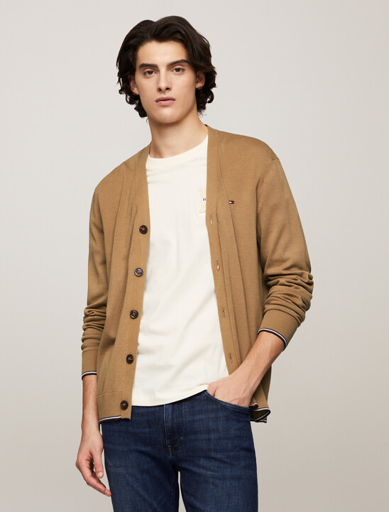 Tipped Cardigan