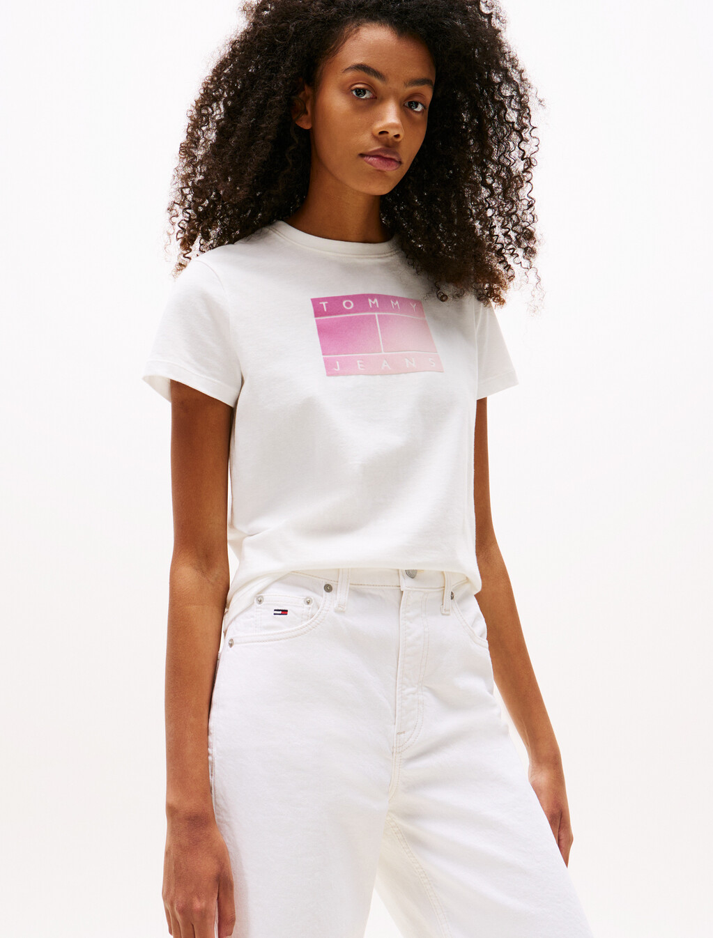 Gradient Flag T-Shirt, Ecru, hi-res