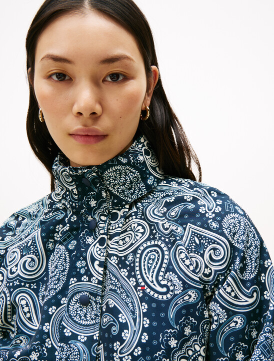 Cropped Nylon Windbreaker