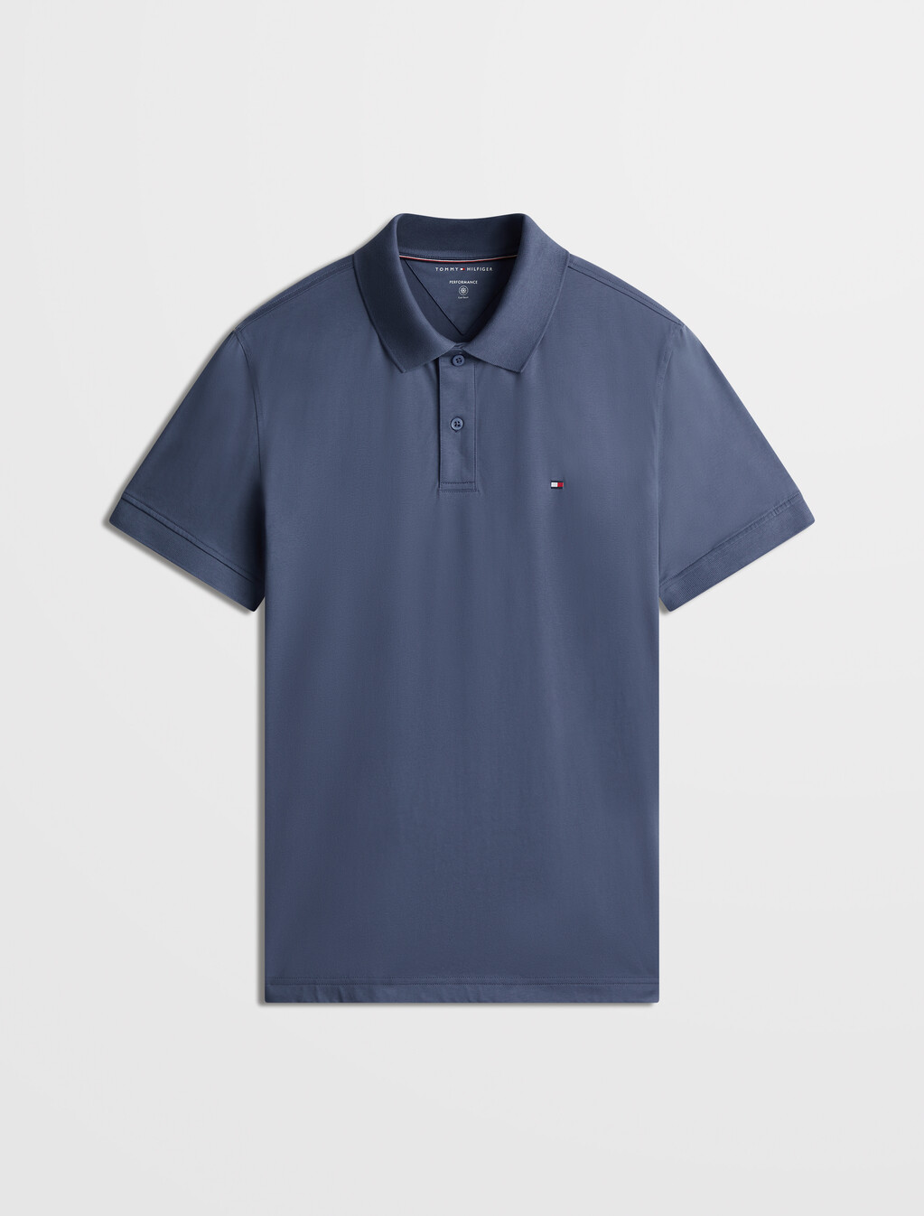 Cool Touch Silk Blend Polo, Faded Indigo, hi-res