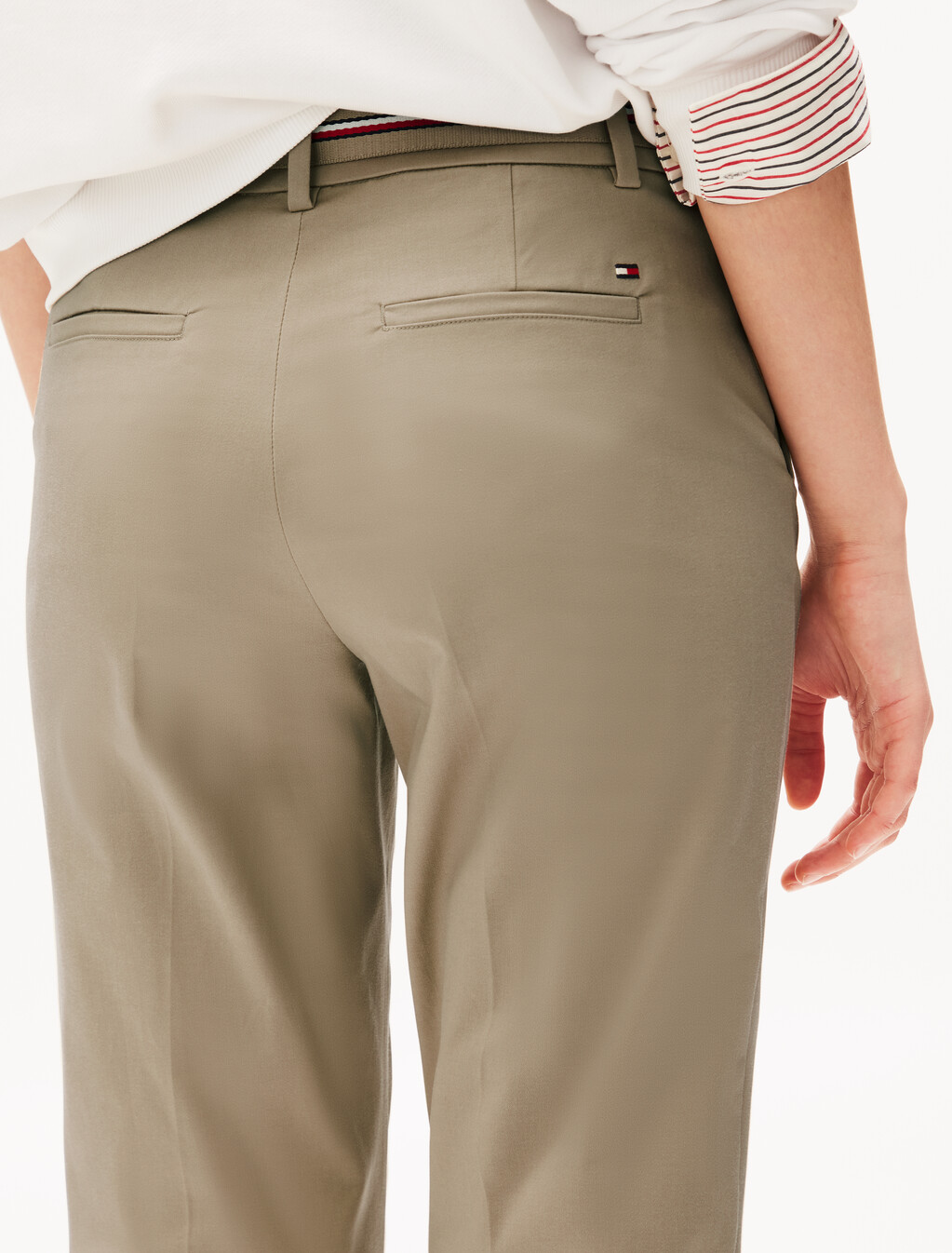 London Slim Ankle Pant, Beige, hi-res
