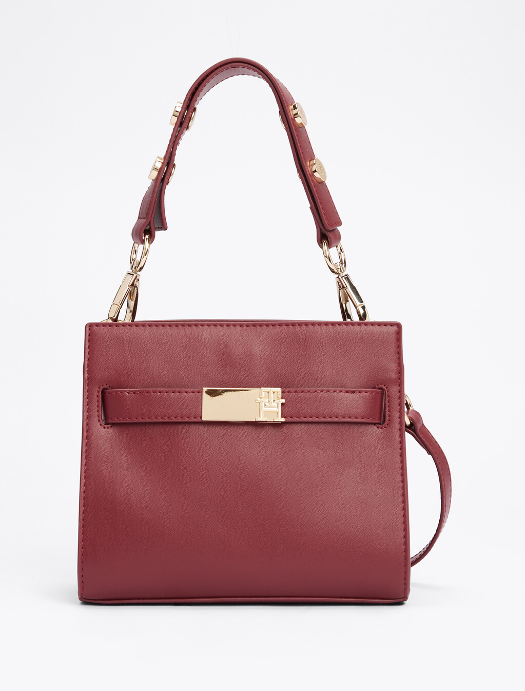Heritage Stud Satchel, Raspberry Truffle, hi-res