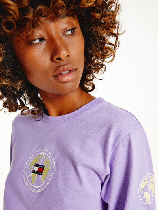Recycled Cropped Fit Long Sleeve T-Shirt