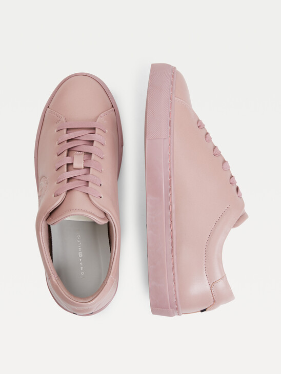 ELEVATED CREST LEATHER TRAINERS