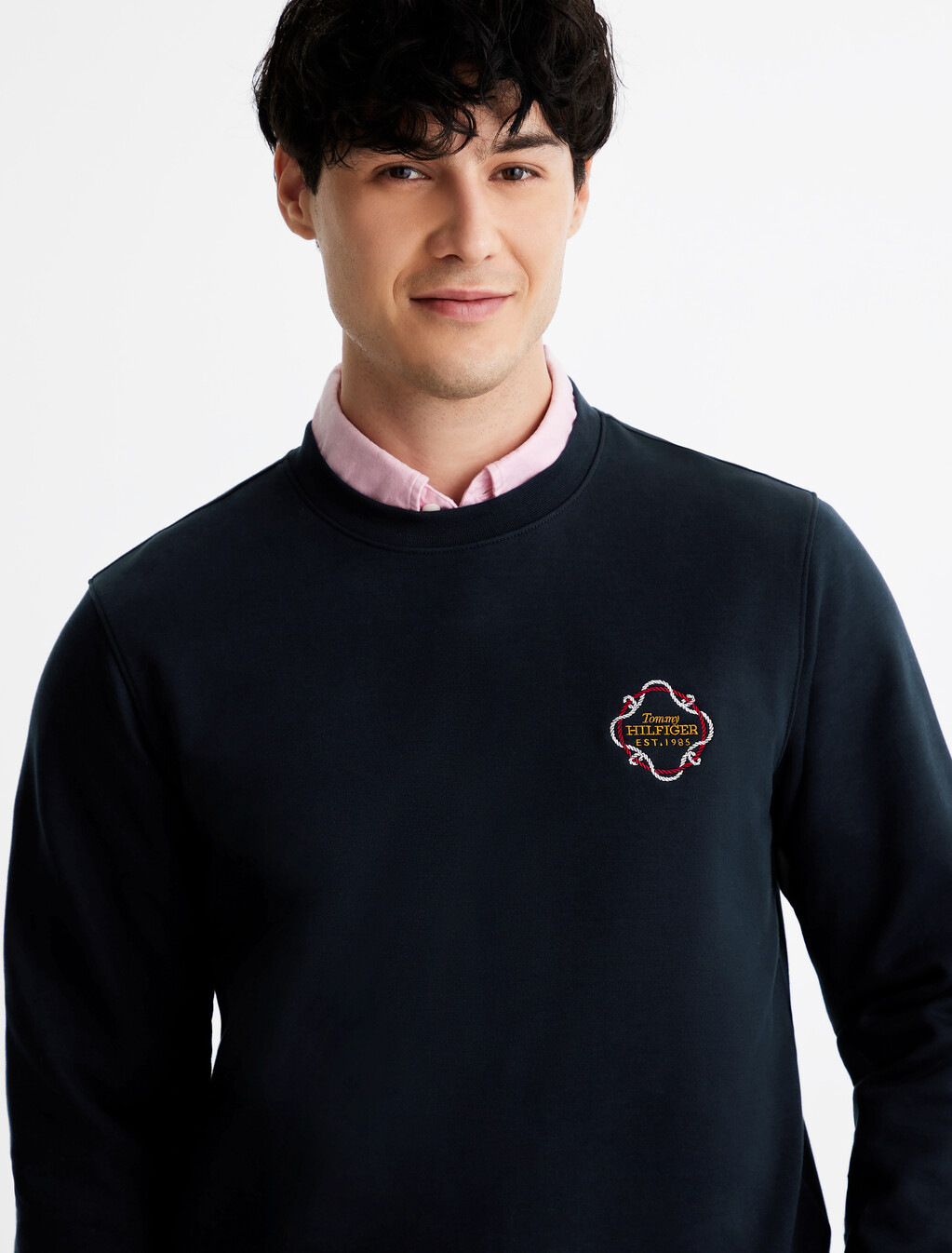 Rope Logo Interlock Sweatshirt, Desert Sky, hi-res