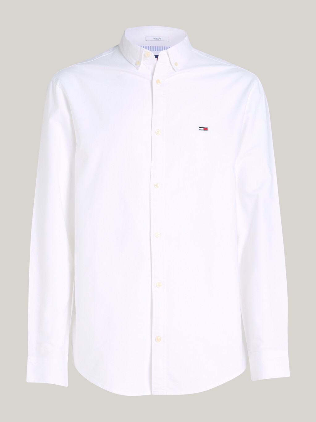 Essential Logo Regular Fit Oxford Shirt, White, hi-res