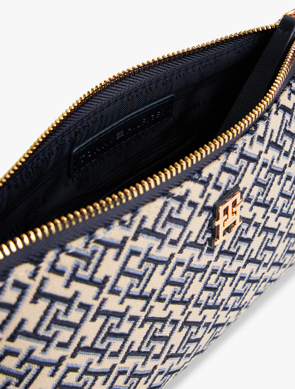 Monogram Jacquard Shoulder Pouch, Space Blue, hi-res
