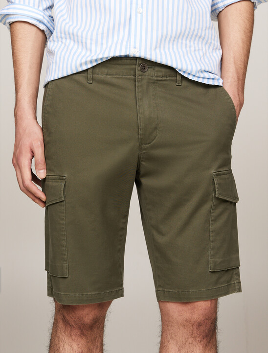 Twill Cargo Pocket Shorts