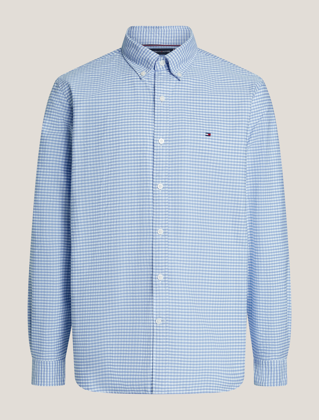 Heritage Gingham Oxford Shirt, Cloudy Blue / White, hi-res