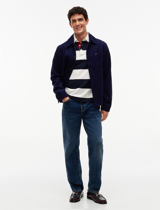 Relaxed Fit Corduroy Chore Shirt Jacket