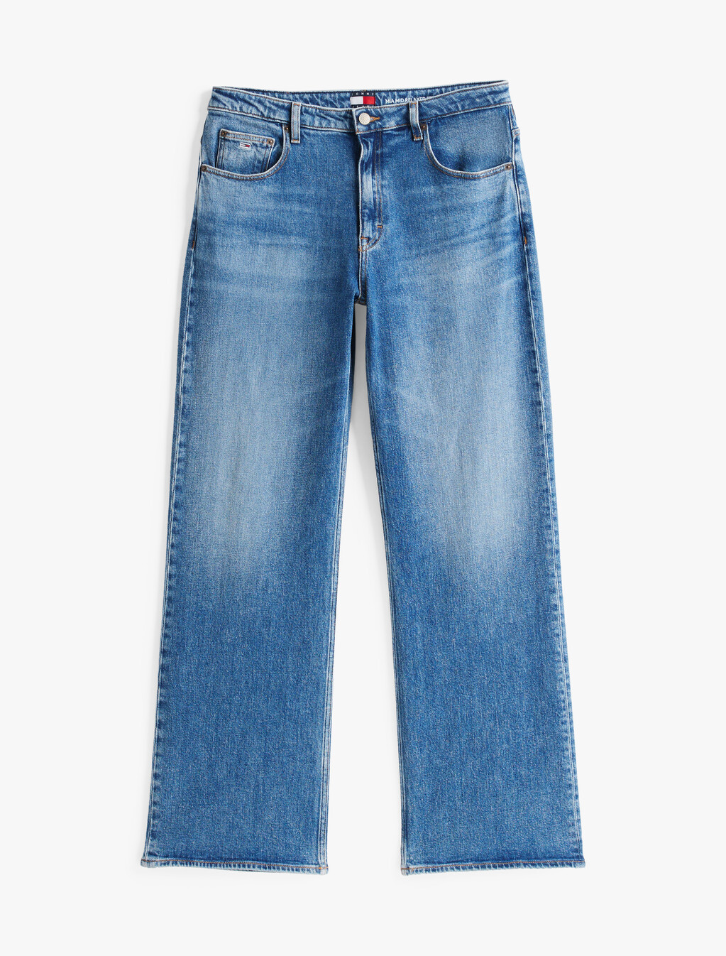 Mia Mid Rise Relaxed Straight Jeans, Denim Medium, hi-res