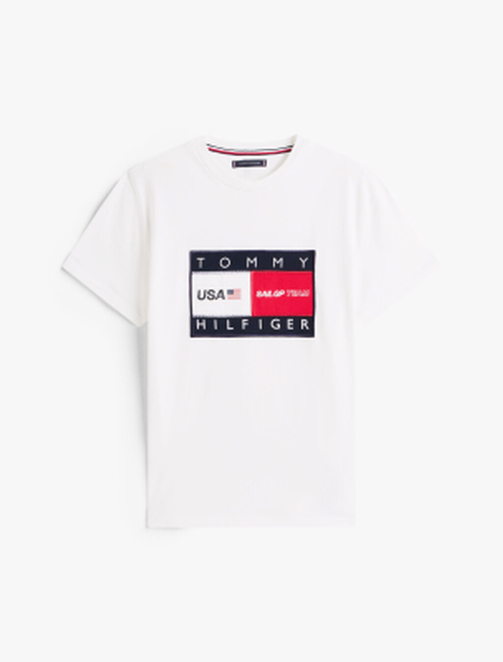 Tommy x U.S. Sail GP Team Logo Appliqué T-Shirt, Ecru, hi-res