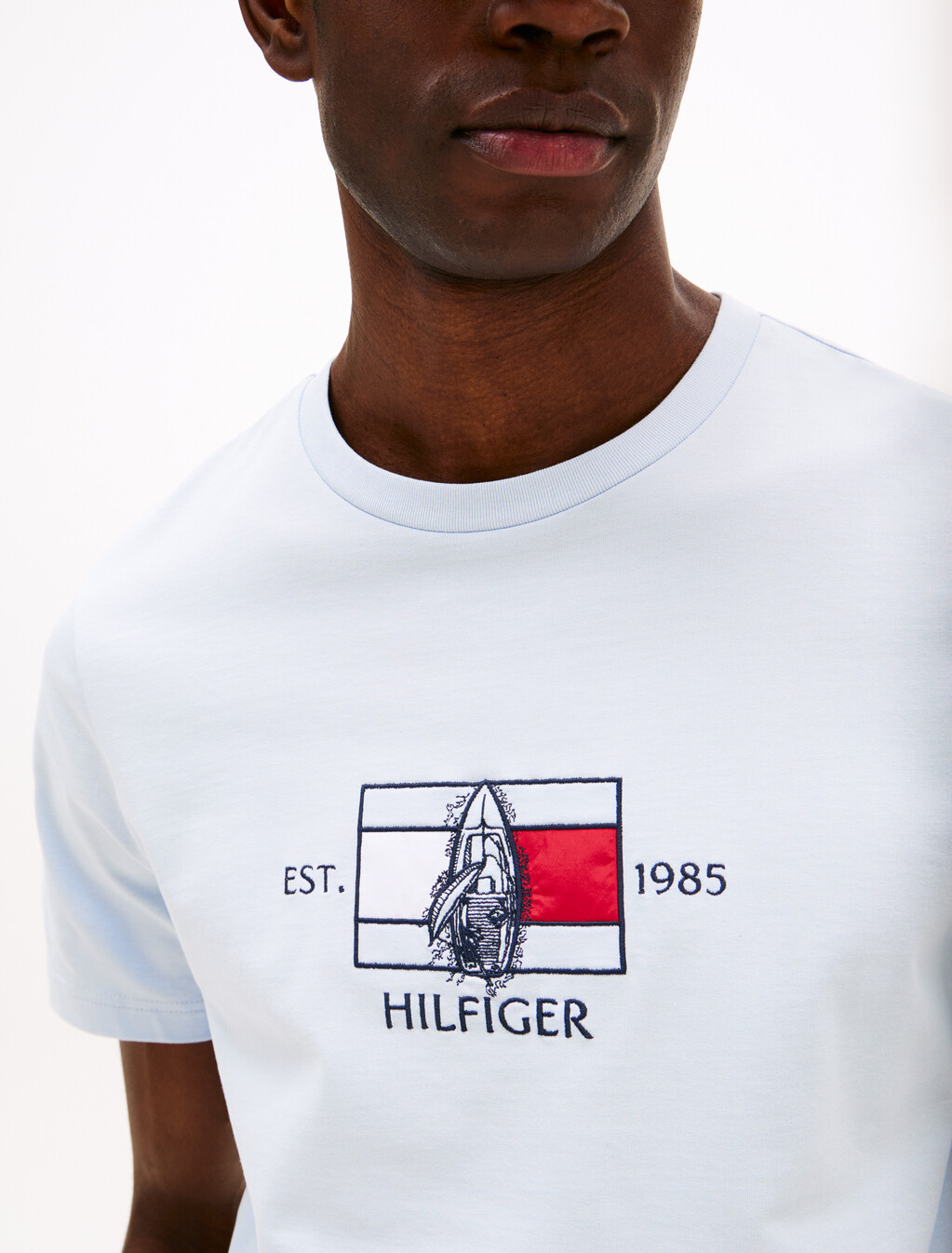 Logo Graphic Crew-Neck T-Shirt, Breezy Blue, hi-res