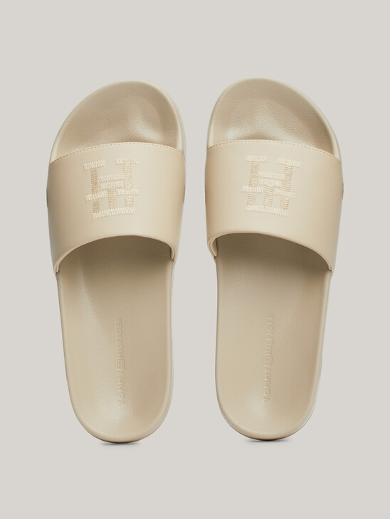 TH Monogram Embroidery Casual Slides