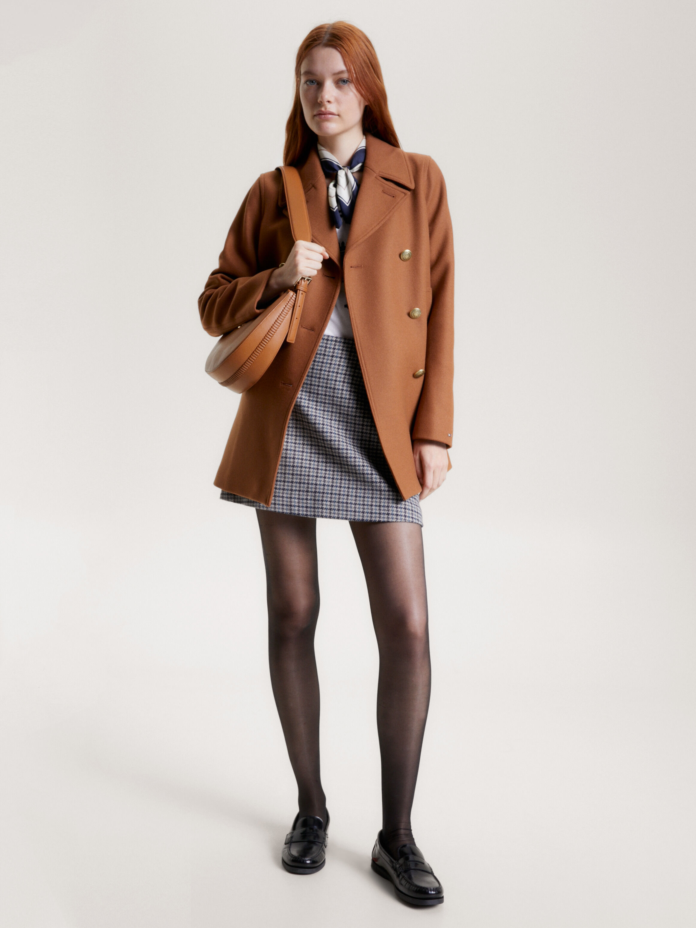 Cognac peacoat deals