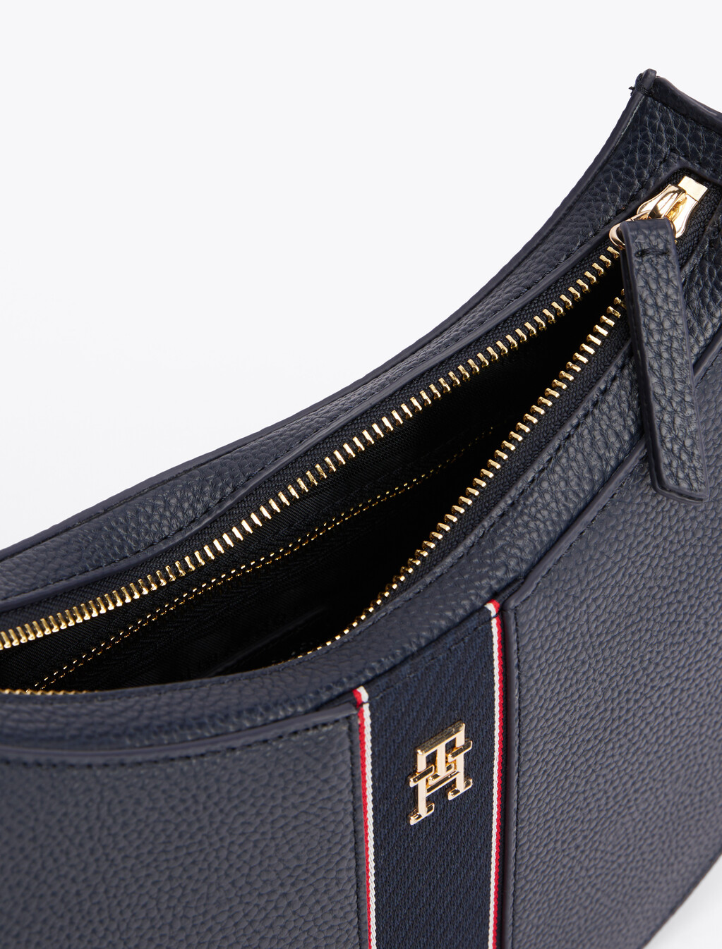 Pebble Grain Hobo Bag, Space Blue, hi-res