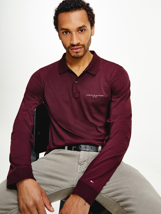 Slim Fit Long Sleeve Polo Slim Fit Long Sleeve Polo