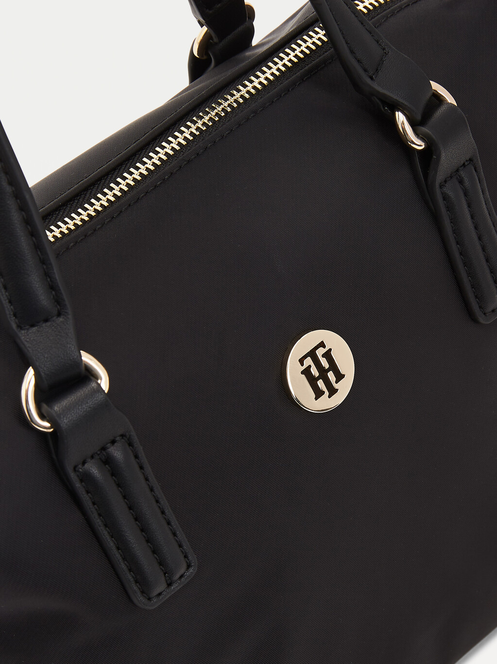 Small Recycled Tote, Black, hi-res