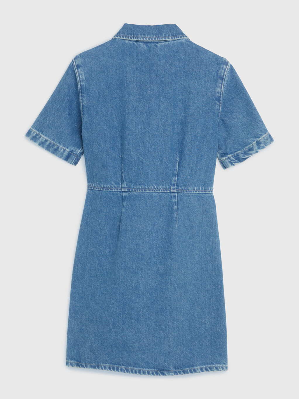 Flag Embroidery Denim Dress, Rivendelblue, hi-res