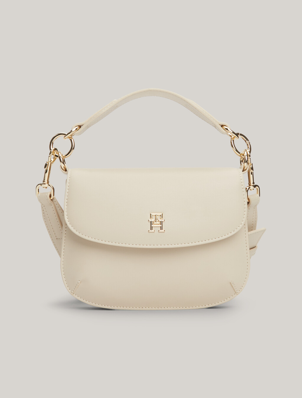 Chic Push Lock Crossover Bag, Classic Beige, hi-res