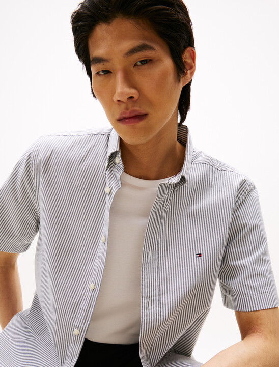 Asia Fit Lightweight Stripe Oxford Shirt