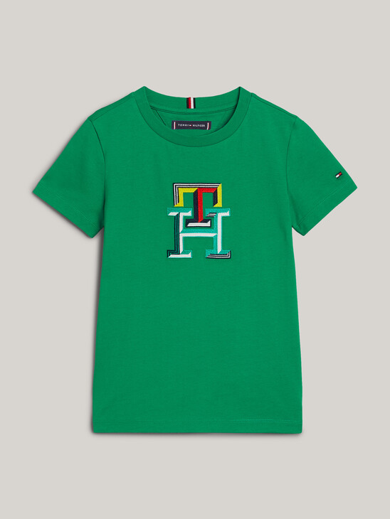 TH Monogram Multicolour Embroidery T-Shirt