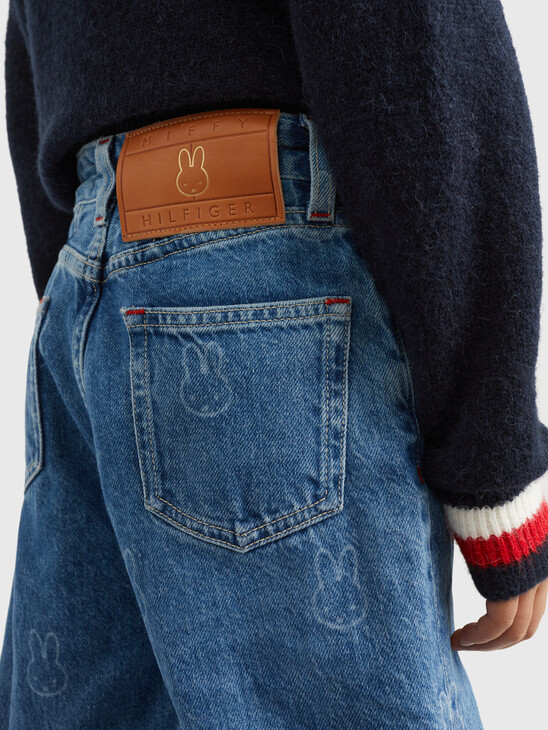 TOMMY X MIFFY GIRLS HIGH RISE TAPER JEANS