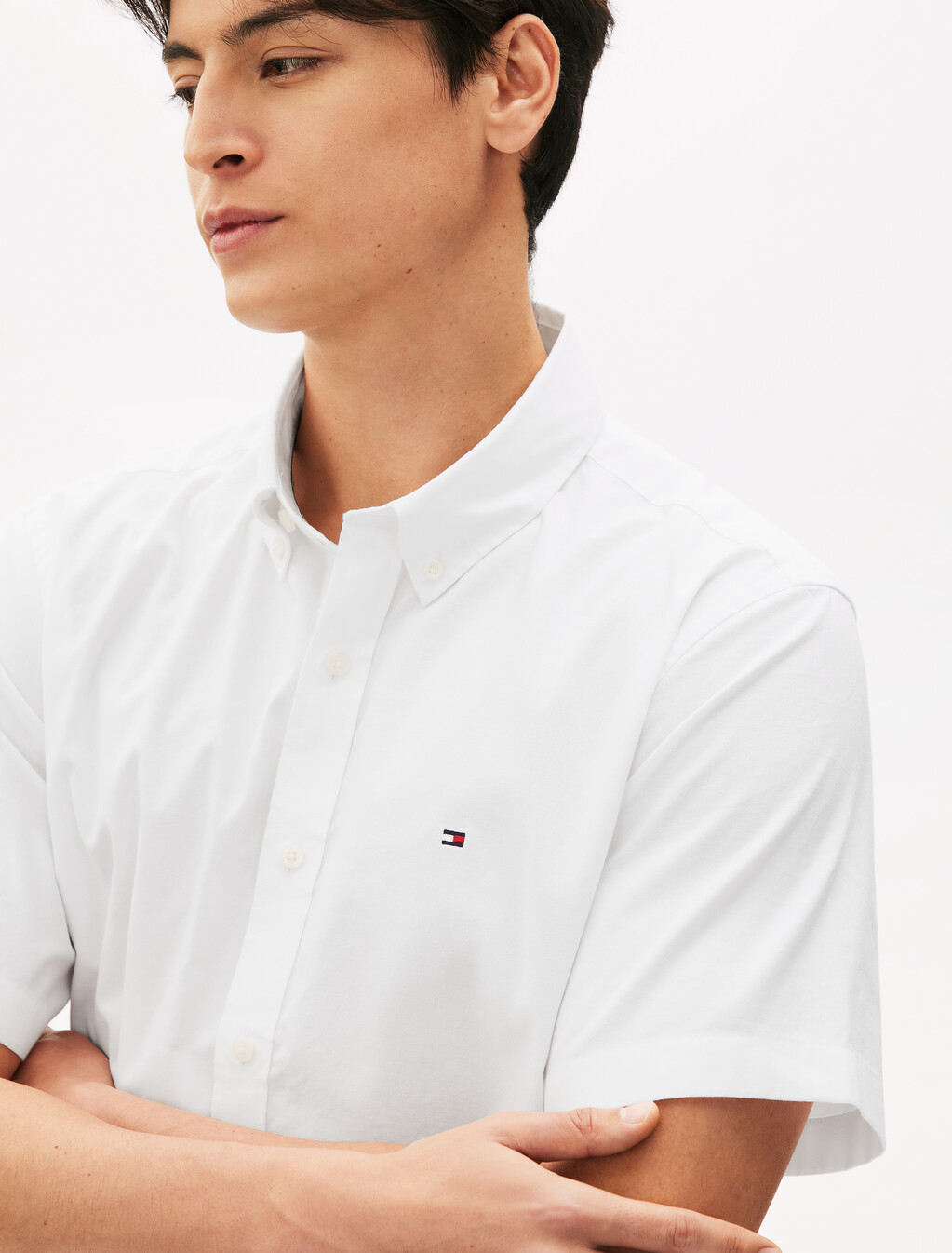 Oxford Short Sleeve Shirt, Optic White, hi-res
