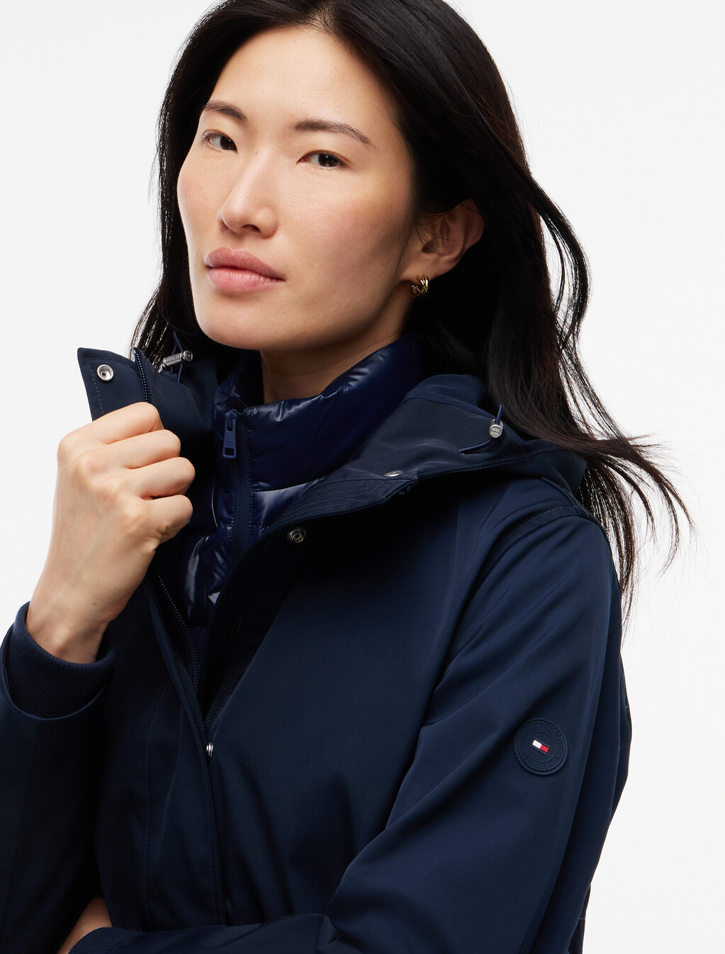 三合一連帽派克外套, Dark Blue, hi-res