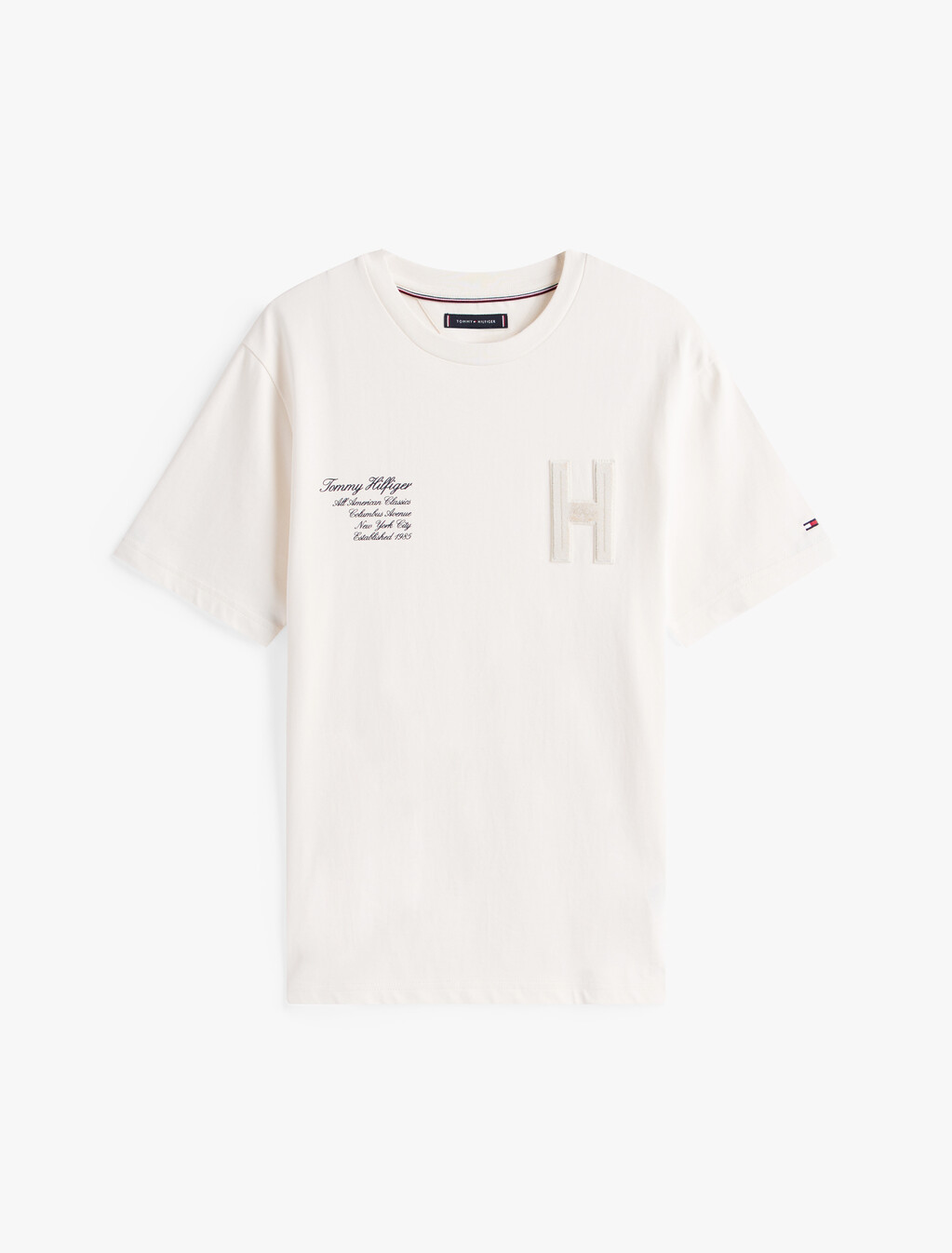 Hilfiger 學院風 T 恤, Ivory Petal, hi-res
