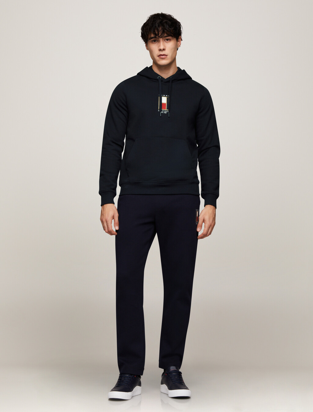 Vertical Flag Drawstring Hoody, Desert Sky, hi-res