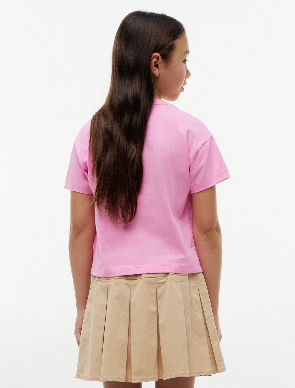 Rhinestone Logo Relaxed T-Shirt, Pink Daisy, hi-res