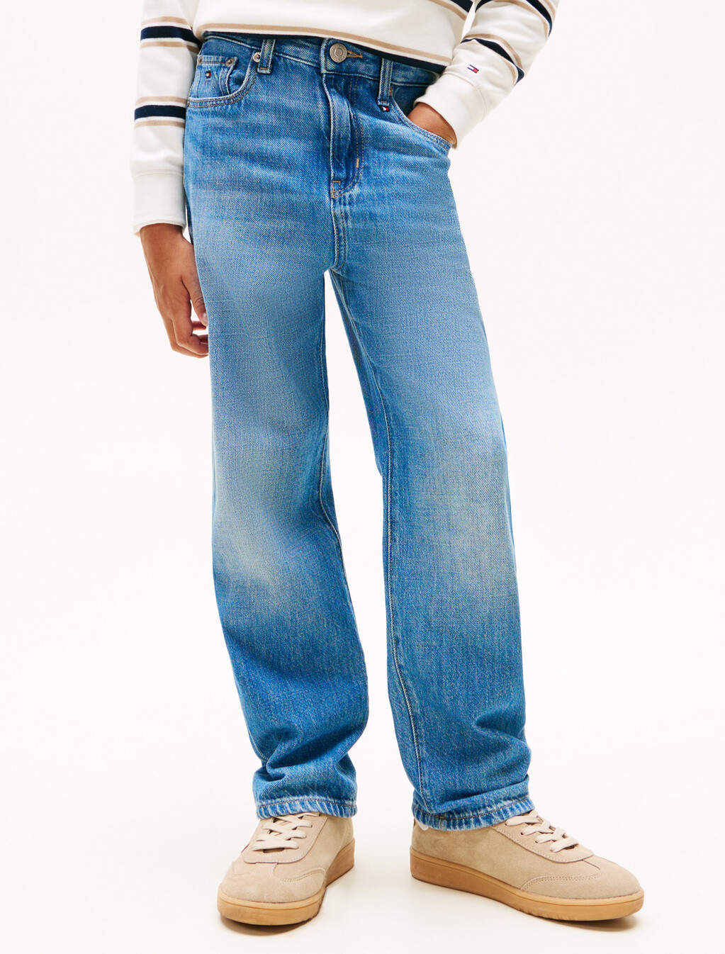 Mid Wash Skater Jeans, Trueblueamericana, hi-res