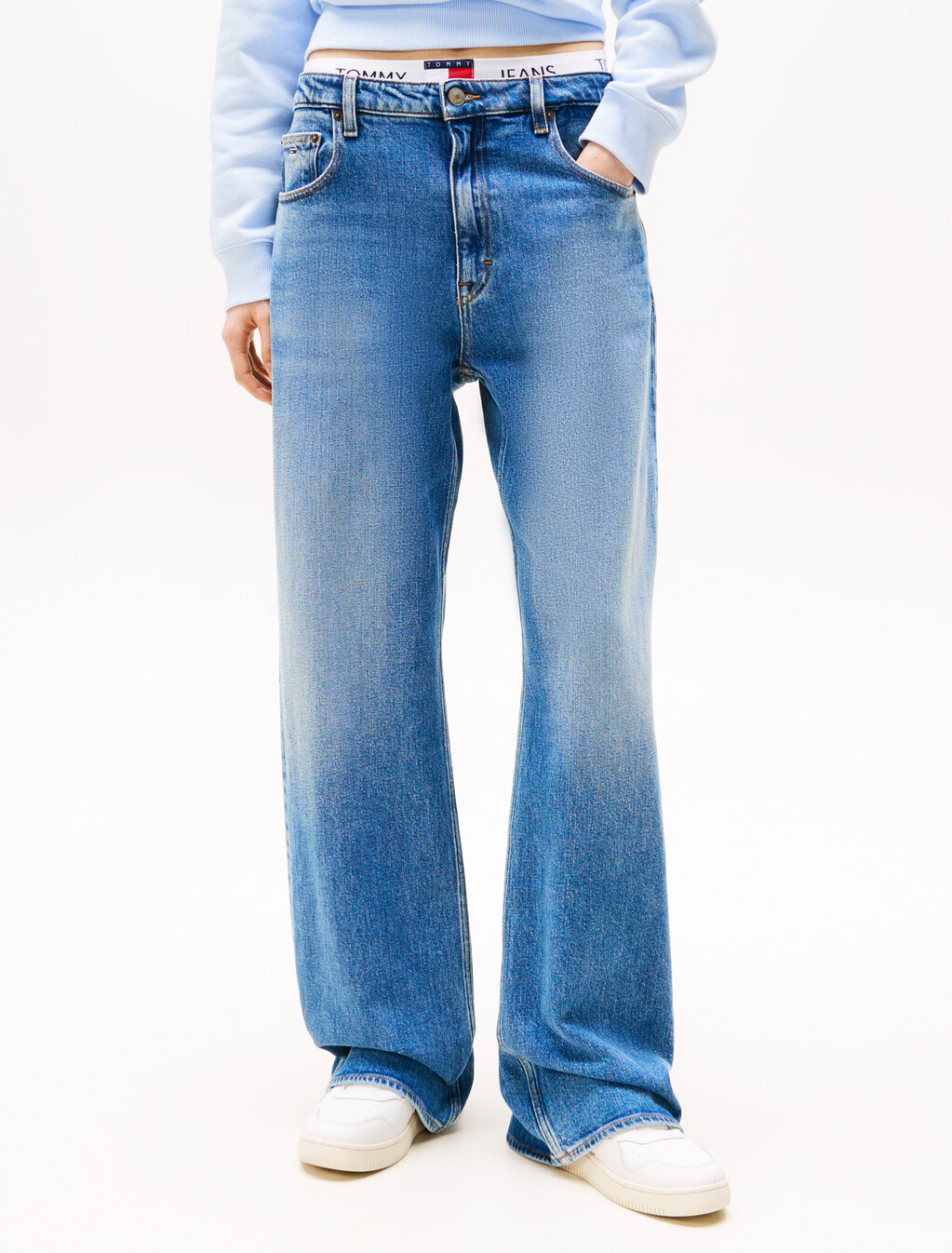 Mia Mid Rise Relaxed Straight Jeans, Denim Medium, hi-res