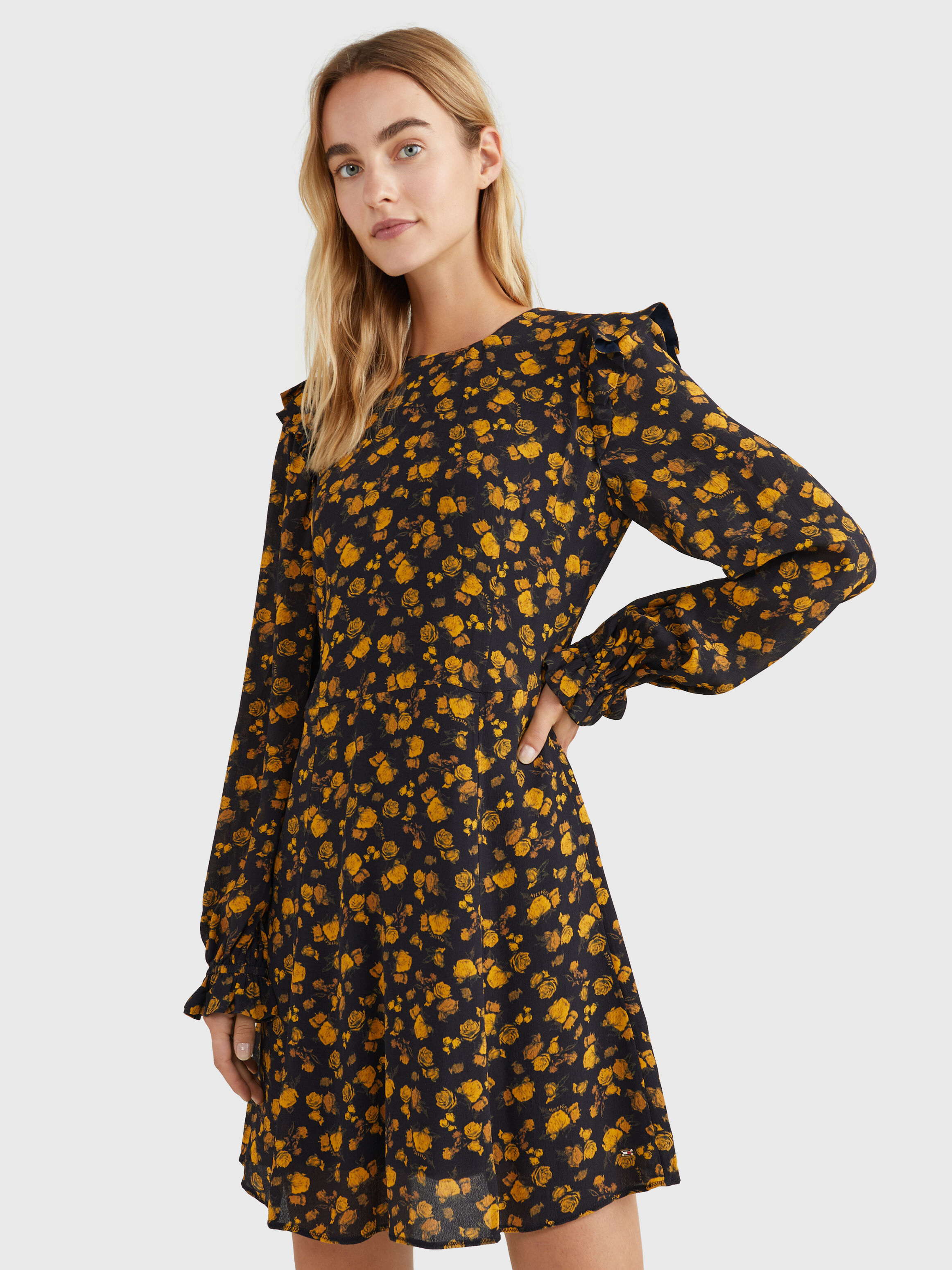 Tommy hilfiger top yellow floral dress