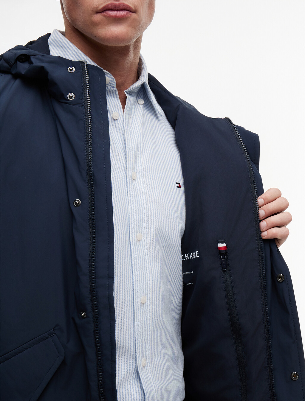 印花圖案平紋長袖 T 恤, Desert Sky, hi-res