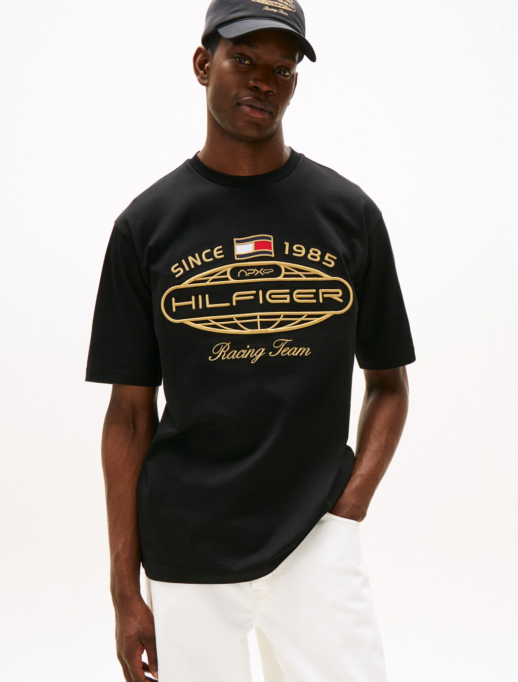 The APXGP Collection Relaxed Logo T-Shirt, Black, hi-res
