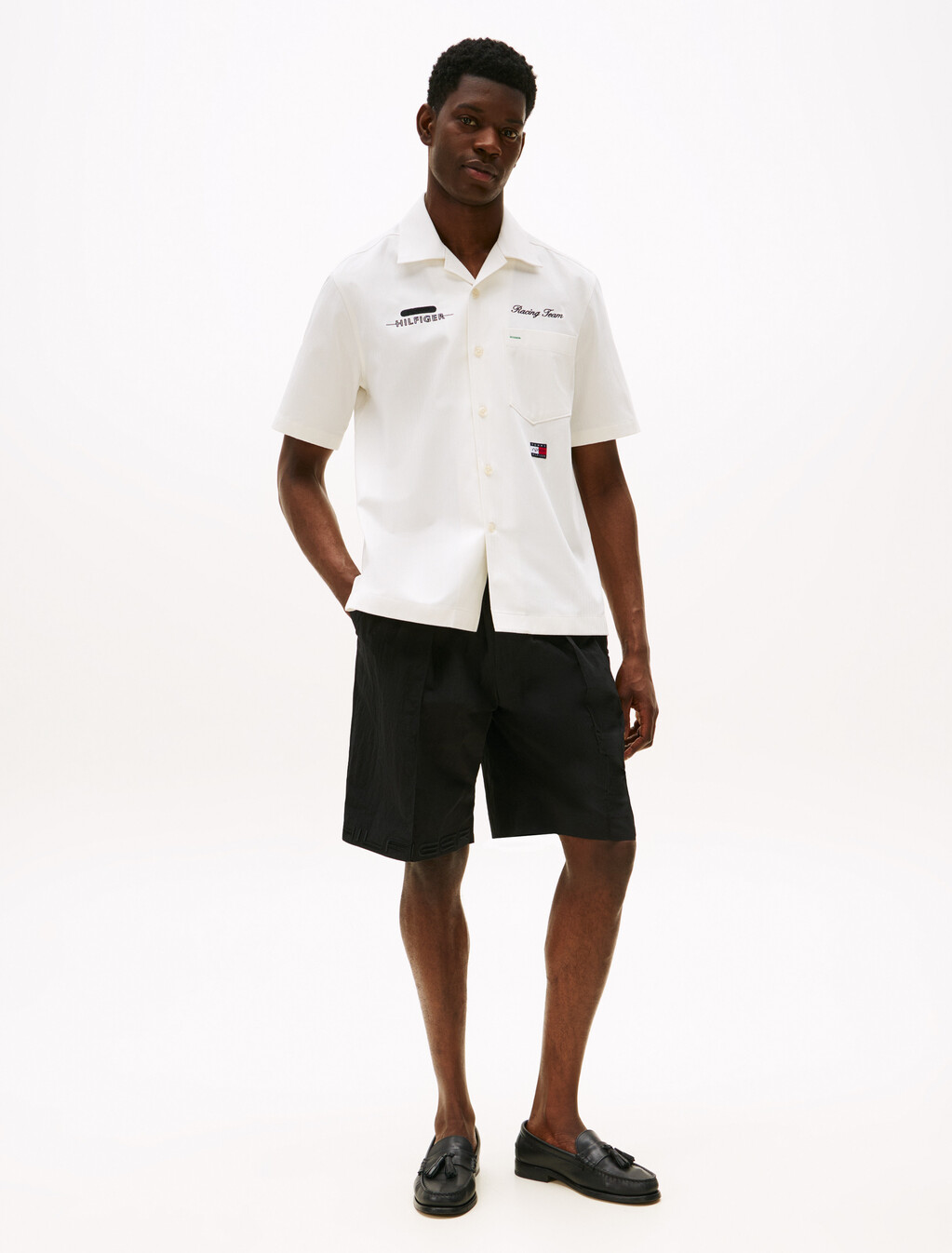 The APXGP Collection Boxy Short Sleeve Shirt, Ivory, hi-res