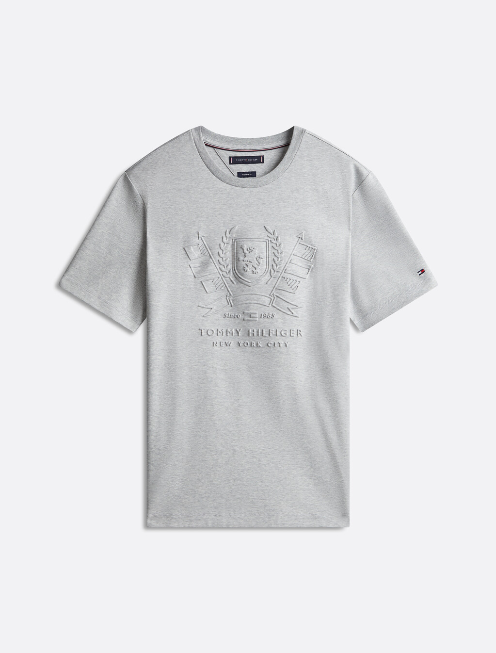Embossed Icon Graphic T-Shirt, Light Grey Heather, hi-res