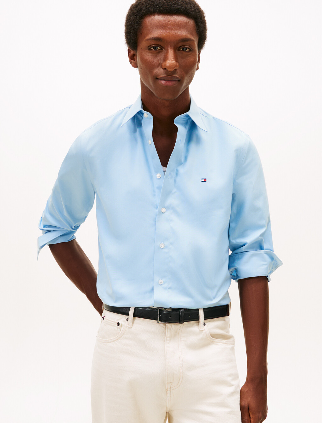 亞洲版型免燙襯衫, Well Water, hi-res