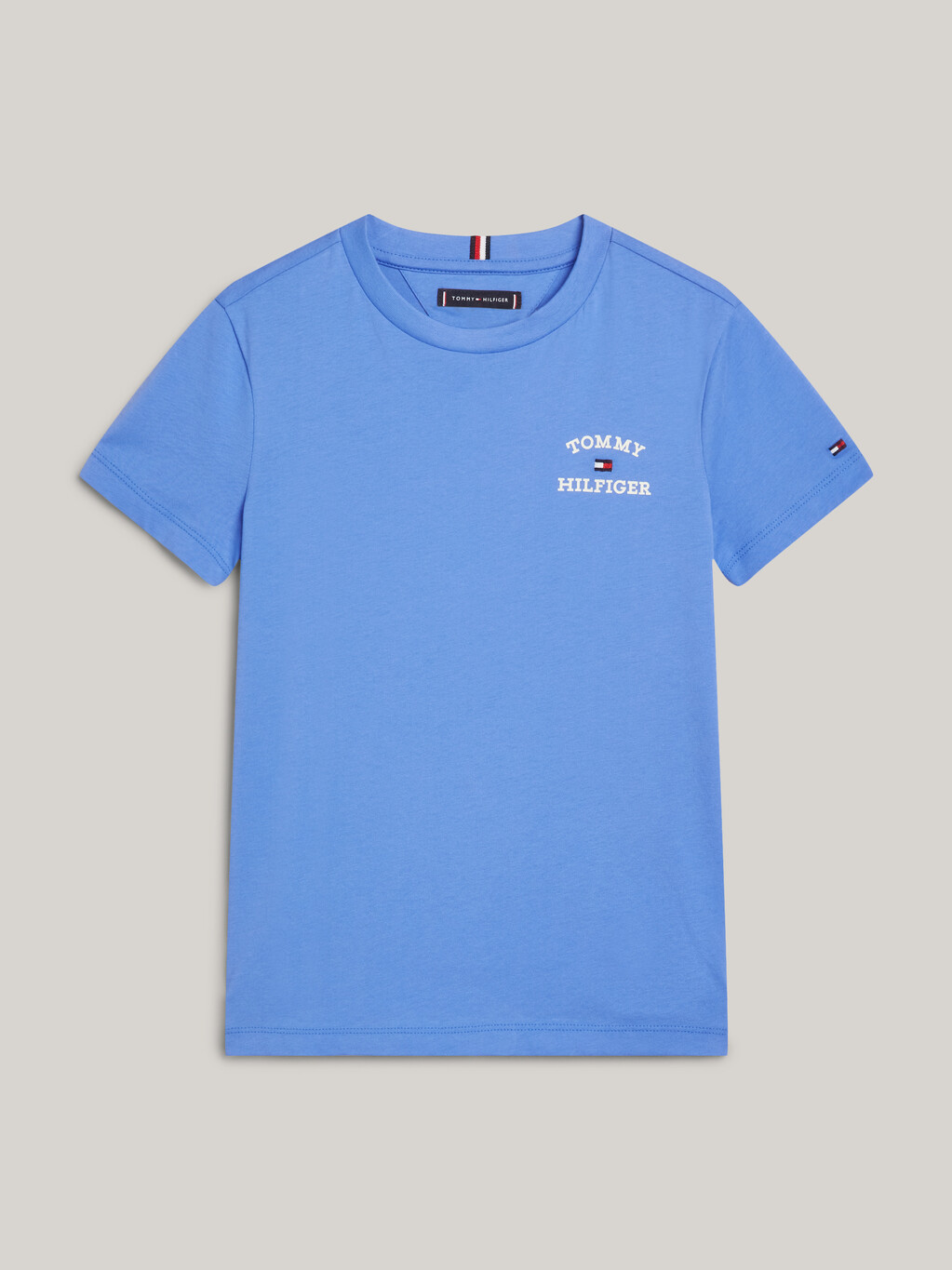 Crew Neck Logo T-Shirt, Blue Spell, hi-res