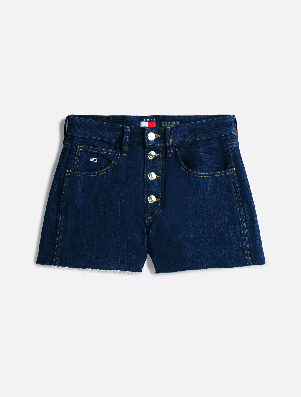 Button Fly Regular Denim Shorts, Denim Dark, hi-res