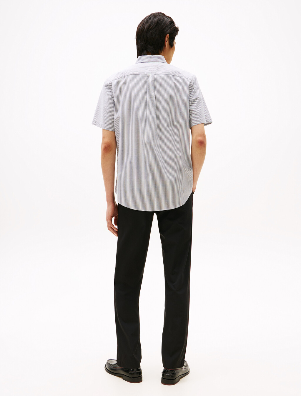 Asia Fit Lightweight Stripe Oxford Shirt, Desert Sky / Stripes, hi-res